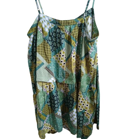 Natural life adjustable strap tunic BoHo patchwork medium - Picture 5 of 8